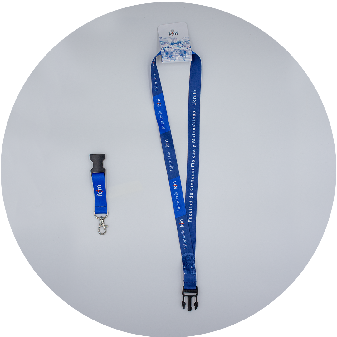 LANYARD mapa beauchef AZUL LANYARD mapa beauchef AZUL